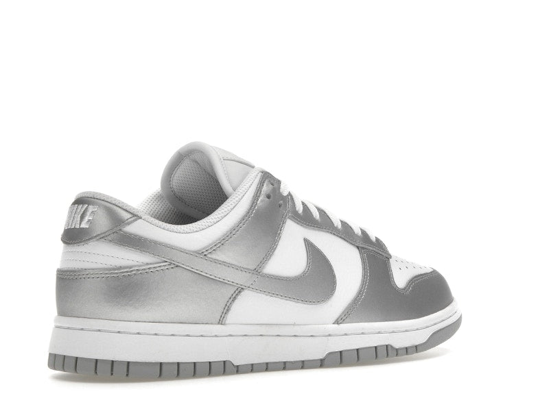 Nike Dunk Low Metallic Silver Womens - White/Metallic Silver/Blue Joy - FV1311-100 - 33