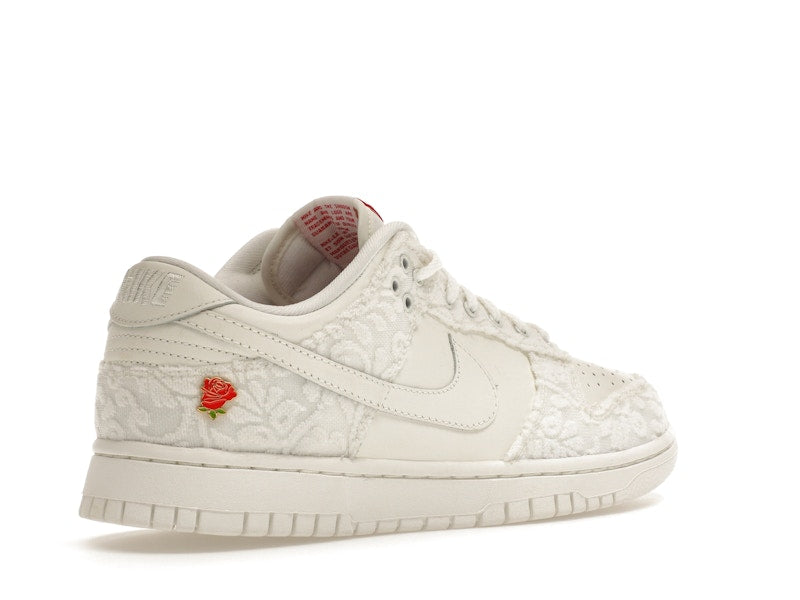 Nike Dunk Low Give Her Flowers Womens - Sail/University Red-Medium Soft Pink - FZ3775-133 - 33
