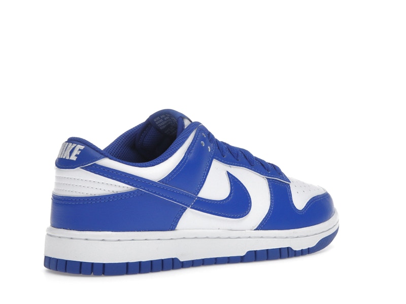 Nike Dunk Low White Hyper Royal (2025), vista a 360 gradi 33 di 36