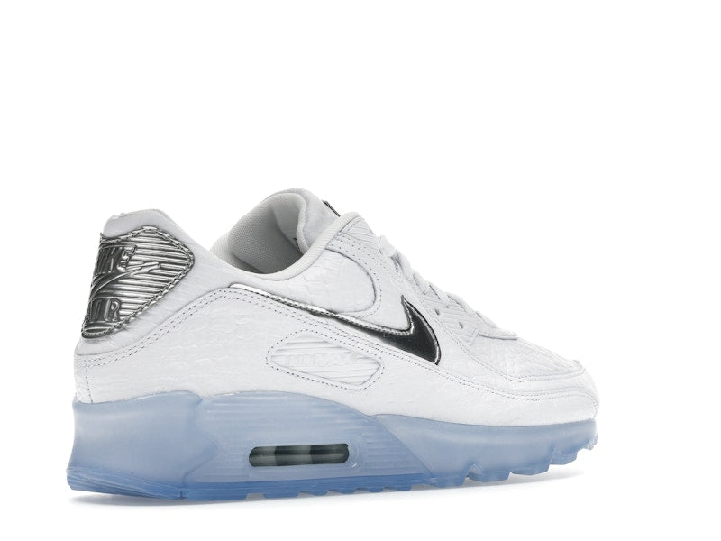 Nike Air Max 90 Terrascape White Croc Blue Tint - White/Blue Tint/Pure Platinum/Chrome - IU3638-100 - 33