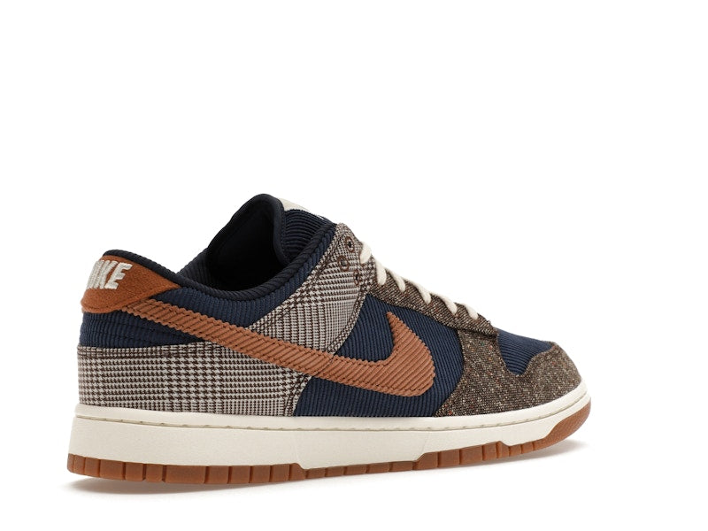 Nike Dunk Low Tweed Midnight Navy Corduroy - Midnight Navy/Ale Brown/Pale Ivory - FQ8746-410 - 33