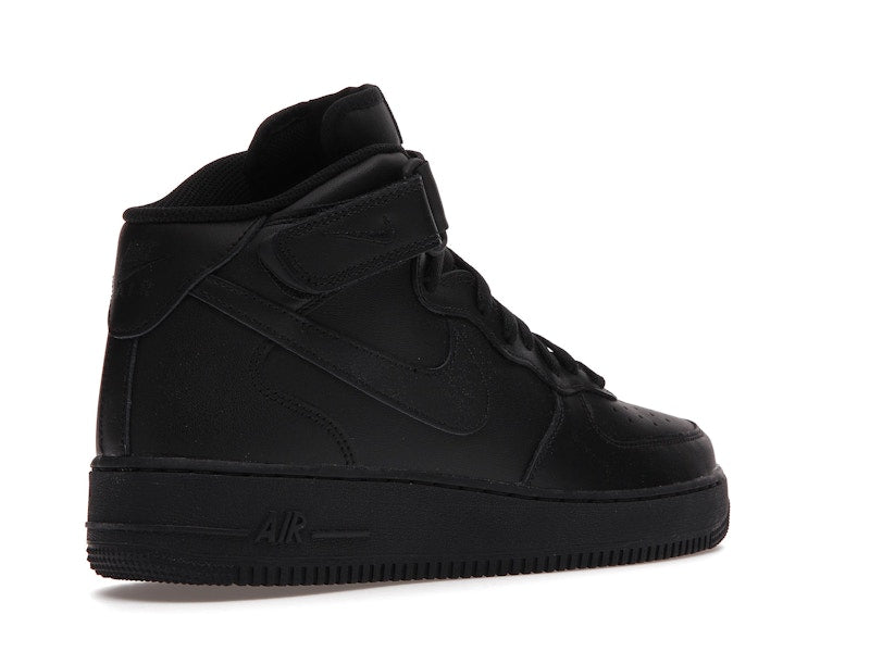 Nike Air Force 1 Mid 07 Triple Black 2021 - Black/Black - 315123-001/CW2289-001 - 33