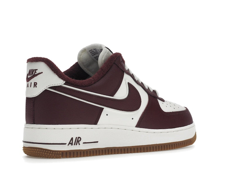 Nike Air Force 1 Low College Pack Night Maroon - Sail/Night Maroon-Gum Medium Brown - DQ7659-102 - 33