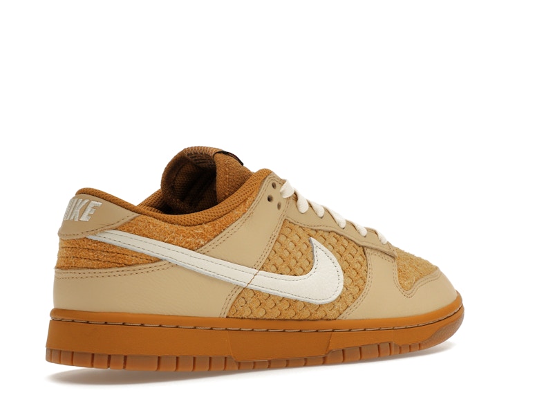 Nike Dunk Low Waffle - Wheat/Coconut Milk/Sesame/Black/Total Orange - FZ4041-744 - 33