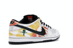 Nike SB Dunk Low Raygun Tie-Dye White - White/Black-Orange Flash - BQ6832-101 - 33