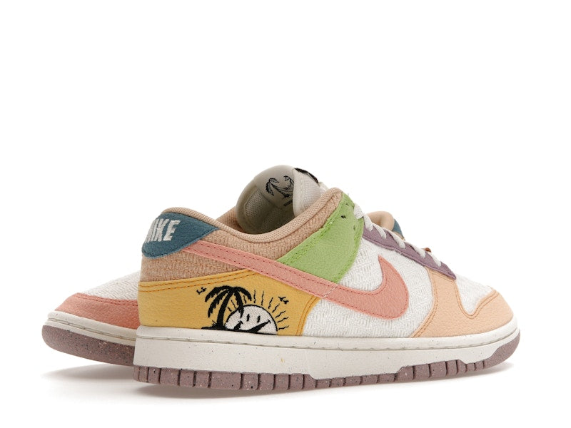 Nike Dunk Low Retro Sun Club Multi (W) - Sail/Sanded Gold-Light Madder Root - DQ0265-100 - 33