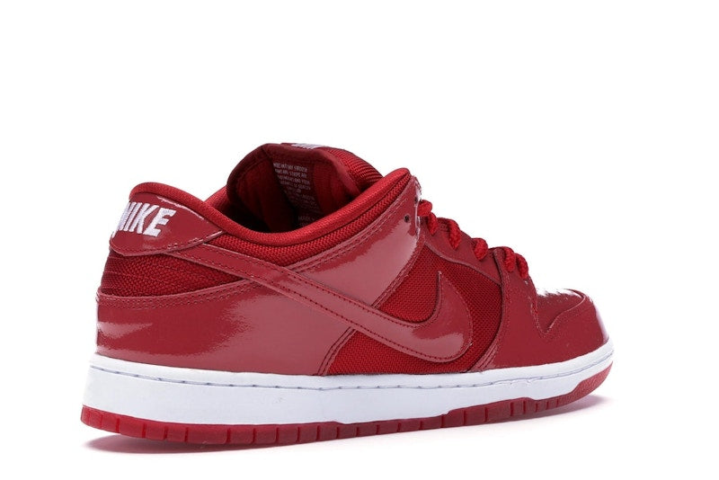 Nike Dunk Sb Low Red Patent Leather - Varsity Red/White-Varsity Red - 304292-616 - 33