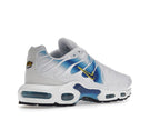 Nike Air Max Plus Spray Paint Swoosh White Blue - White/Blue/Yellow - DX8962-100 - 33