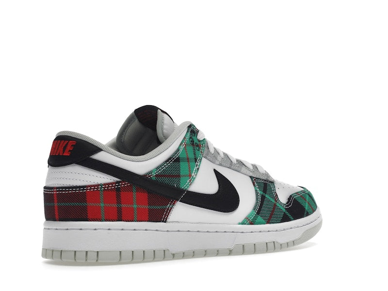 Nike Dunk Low Tartan Plaid - White/Black-White-University Red-Stadium Grey-Light Silver - DV0827-100 - 33