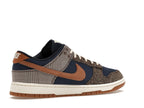 Nike Dunk Low Tweed Midnight Navy Corduroy - Midnight Navy/Ale Brown/Pale Ivory - FQ8746-410 - 34