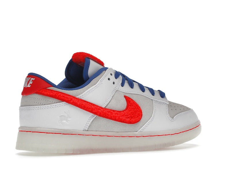 Nike Dunk Low Retro Prm Year Of The Rabbit White Crimson Varsity Royal - White/Crimson-Varsity Royal - FD4203-161 - 34