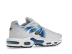 Nike Air Max Plus Spray Paint Swoosh White Blue - White/Blue/Yellow - DX8962-100 - 34