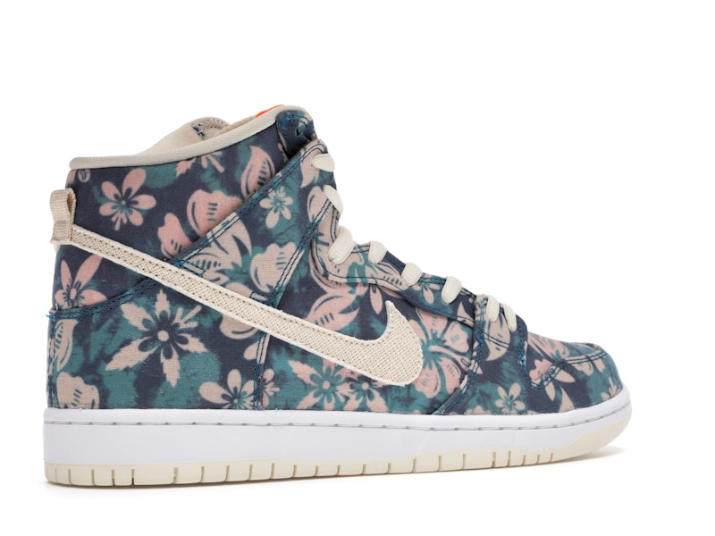 Nike SB Dunk High Hawaii - Sail/Blue-Green Aqua - CZ2232-300 - 34