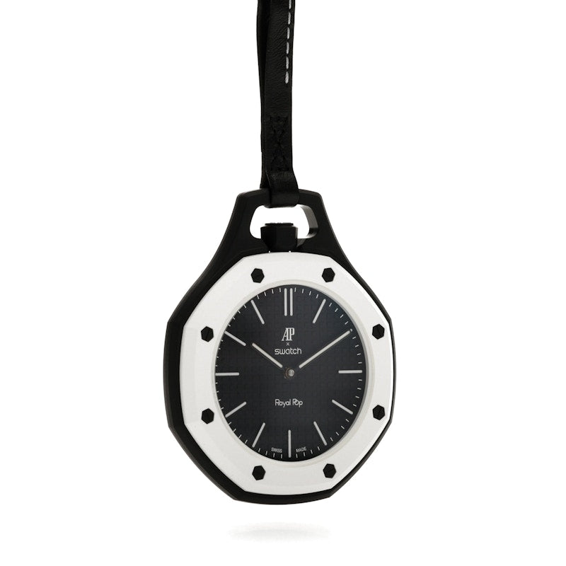 Swatch x Audemars Piguet AP Bioceramic Royal Pop Ocho Negro SSX03W101N, vista a 360 gradi 34 di 36