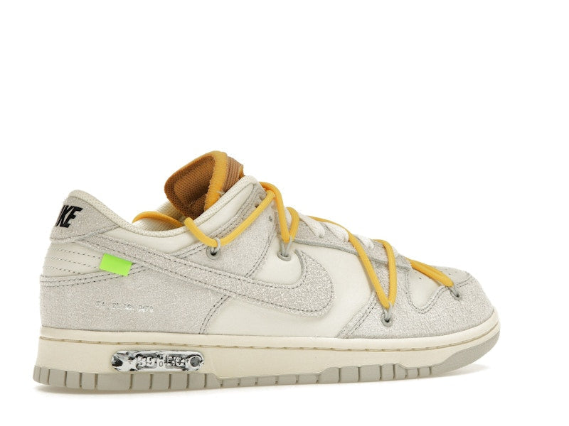 Nike Dunk Low Off White Lot 39 - Sail/Neutral Grey-Amarillo - DJ0950-109 - 34