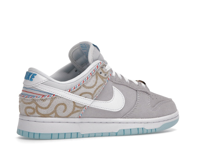 Nike Dunk Low Barbershop Grey - Grey/White/Teal - DH7614-500 - 34