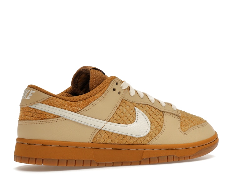 Nike Dunk Low Waffle - Wheat/Coconut Milk/Sesame/Black/Total Orange - FZ4041-744 - 34