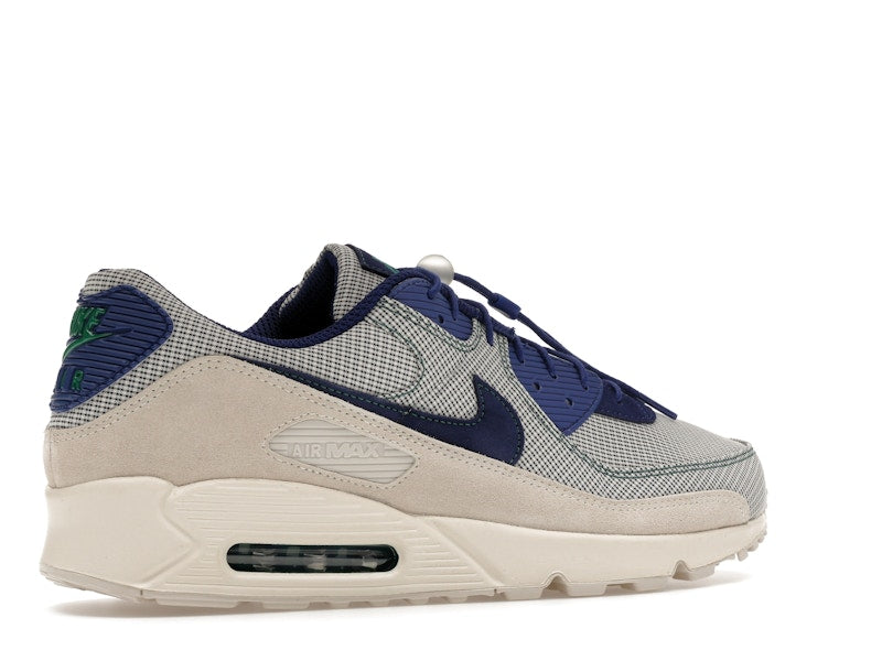 Nike Air Max 90 Coconut Milk Deep Royal Blue, vista a 360 gradi 34 di 36