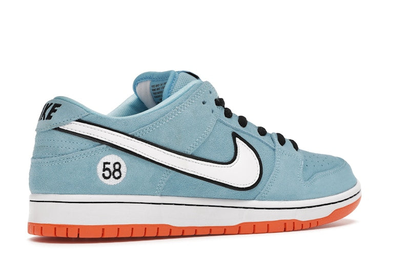 Nike Sb Dunk Low Club 58 Gulf - Blue Chill/Safety Orange-Black-White - BQ6817-401 - 34