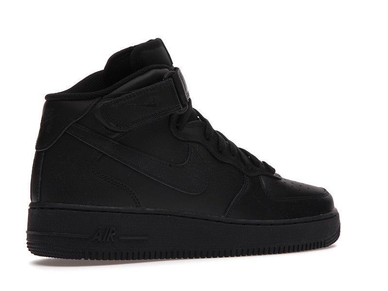 Nike Air Force 1 Mid 07 Triple Black 2021 - Black/Black - 315123-001/CW2289-001 - 34