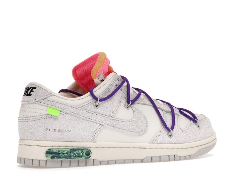 Nike Dunk Low Off White Lot 15, vista a 360 gradi 34 di 36