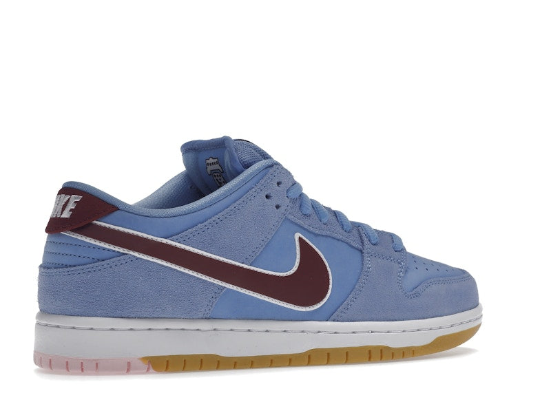 Nike Sb Dunk Low Valour Blue Team Maroon - Valor Blue/Team Maroon/White/Gum - DQ4040-400 - 34