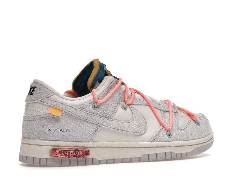 Nike Dunk Low Off White Lot 19 - Sail/Neutral Grey-Orange Pulse - DJ0950-119 - 34