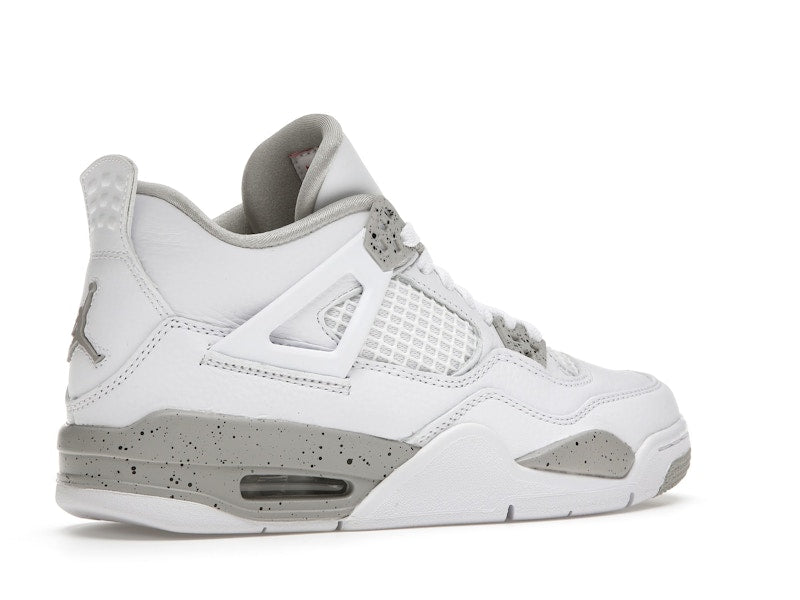 Air Jordan 4 Retro White Oreo 2021 (GS) - White/Tech Grey-Black-Fire Red - DJ4699-100 - 34