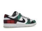 Nike Dunk Low Tartan Plaid - White/Black-White-University Red-Stadium Grey-Light Silver - DV0827-100 - 34