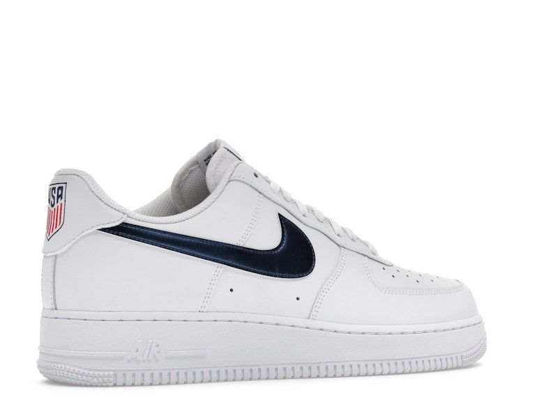 Nike Air Force 1 Low 07 Lv8 Team Usa World Cup - White/Midnight Navy/University Red/Metallic Gold - IQ0407-100 - 34