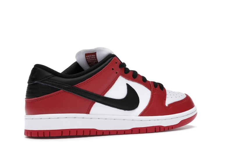 Nike Sb Dunk Low J Pack Chicago - Varsity Red/Black-White - BQ6817-600 - 34