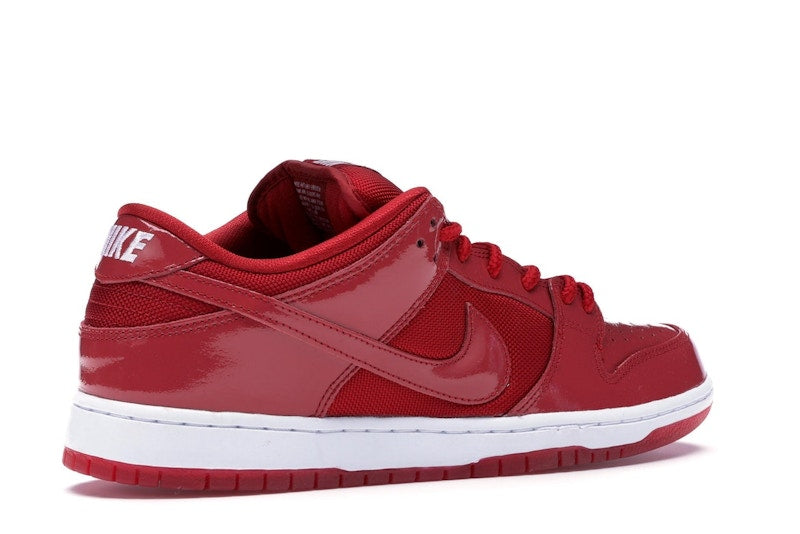 Nike Dunk Sb Low Red Patent Leather - Varsity Red/White-Varsity Red - 304292-616 - 34
