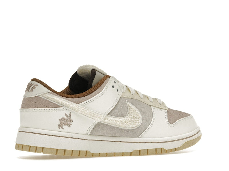 Nike Dunk Low Retro Prm Year Of The Rabbit Mocha Brown - Fossil Stone/Coconut Milk-Sail-Light Bone-Sesame - FD4203-211 - 34