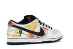 Nike SB Dunk Low Raygun Tie-Dye White - White/Black-Orange Flash - BQ6832-101 - 34