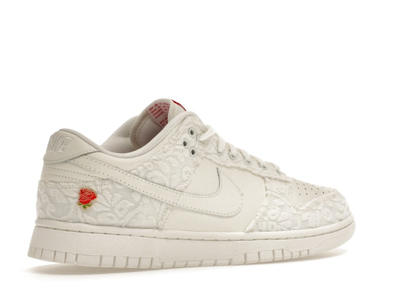 Nike Dunk Low Give Her Flowers Womens - Sail/University Red-Medium Soft Pink - FZ3775-133 - 34