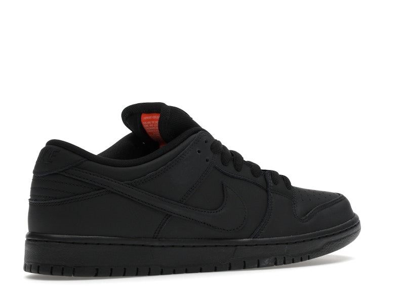 Nike Sb Dunk Low Pro Triple Black - Black/Anthracite/Safety Orange - FJ1674-001 - 34