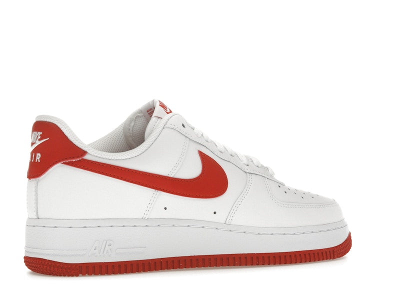 Nike Air Force 1 07 Dragon Red - White/White/Dragon Red - FJ4146-106 - 34