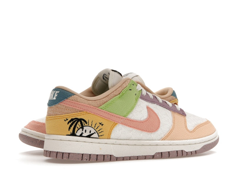 Nike Dunk Low Retro Sun Club Multi (W) - Sail/Sanded Gold-Light Madder Root - DQ0265-100 - 34