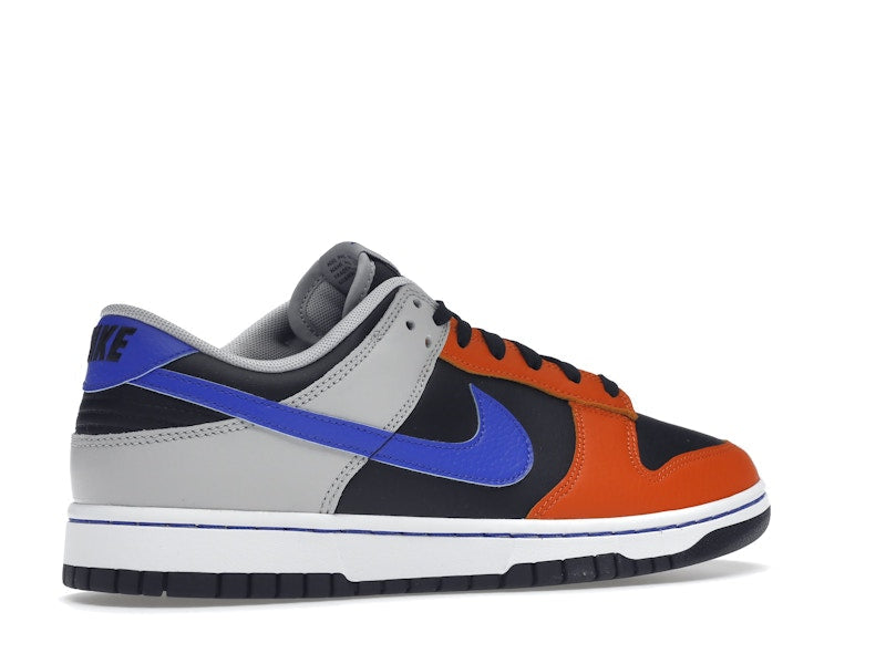 Nike Dunk Low EMB NBA 75th Anniversary Knicks - Black/Racer Blue-Grey Fog-Orange - DD3363-002 - 34