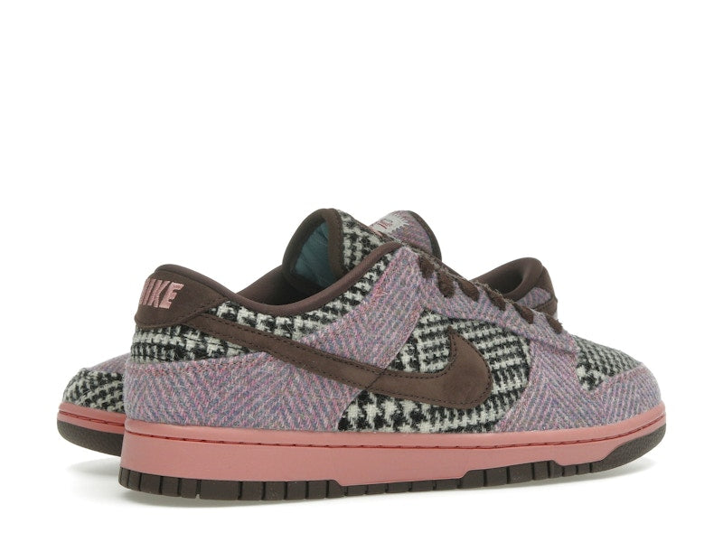 Nike Dunk Low Harris Tweed Purple Pink (Women's), vista a 360 gradi 34 di 36