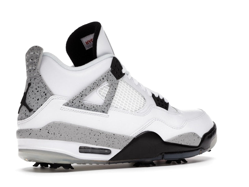 Air Jordan 4 Retro Golf White Cement - White/Tech Grey-Black-Fire Red - CU9981-100 - 34