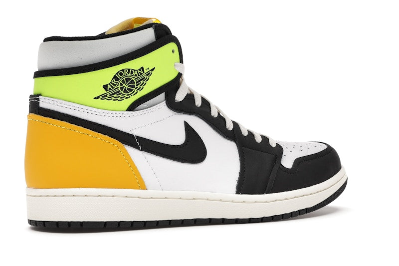 Air Jordan 1 Retro High White Black Volt University Gold