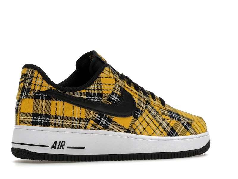 Nike Air Force 1 Low Clueless Yellow Plaid Womens - Multi-Color/Black/Yellow Ochre/White - IR5596-900 - 34