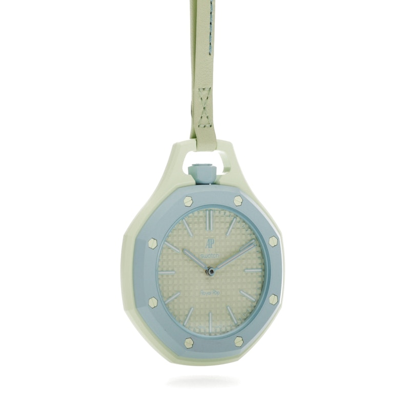 Swatch x Audemars Piguet AP Bioceramic Royal Pop Blaue Acht SSX03L101N, vista a 360 gradi 34 di 36