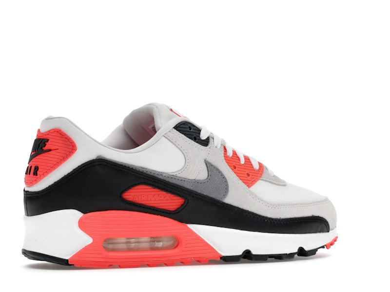 Nike Air Max 90 Infrared 2026 Iu1055 100 - White/Cement Grey/Infrared/Black - IU1055-100 - 34
