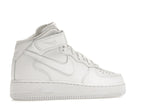 Nike Air Force 1 Mid Triple White (W) - White/White-White - DD9625-100/366731-100 - 34