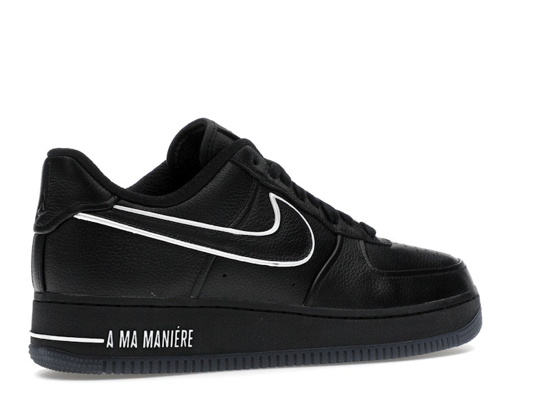 Nike Air Force 1 Low A Ma Maniere Hand Wash Cold Womens - Black/White/Black/Black - HF4084-001 - 34
