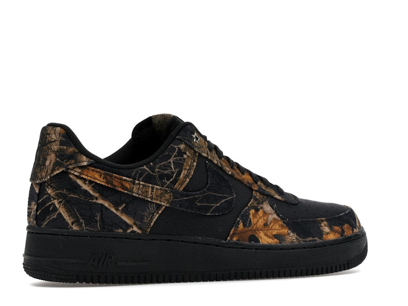 Nike Air Force 1 Low Realtree Black Camo - Off Noir/Multi-Color/Gum Yellow - IH1221-001 - 34