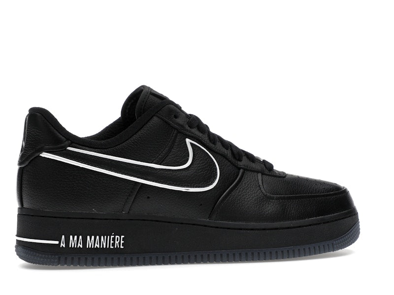 Nike Air Force 1 Low A Ma Maniere Hand Wash Cold Womens - Black/White/Black/Black - HF4084-001 - 35