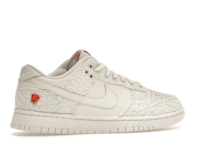 Nike Dunk Low Give Her Flowers Womens - Sail/University Red-Medium Soft Pink - FZ3775-133 - 35